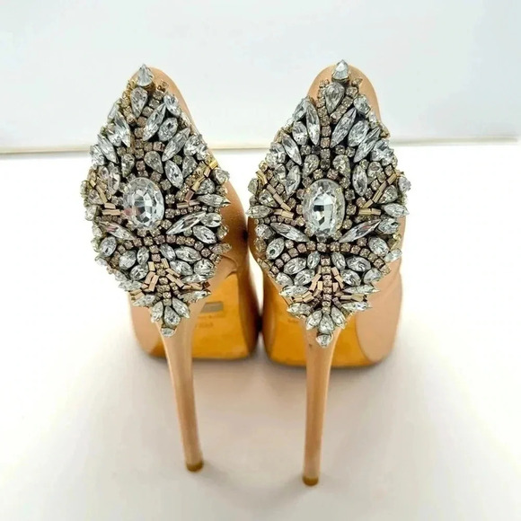 Pre-loved Badgley Mischka Kiara Nude Beige - Picture 1 of 9